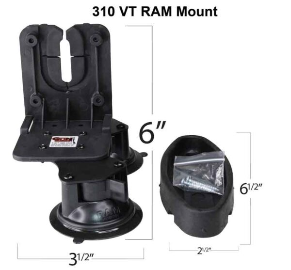 310 VT RAM Gun Glass Mount in Tractor or Combine
