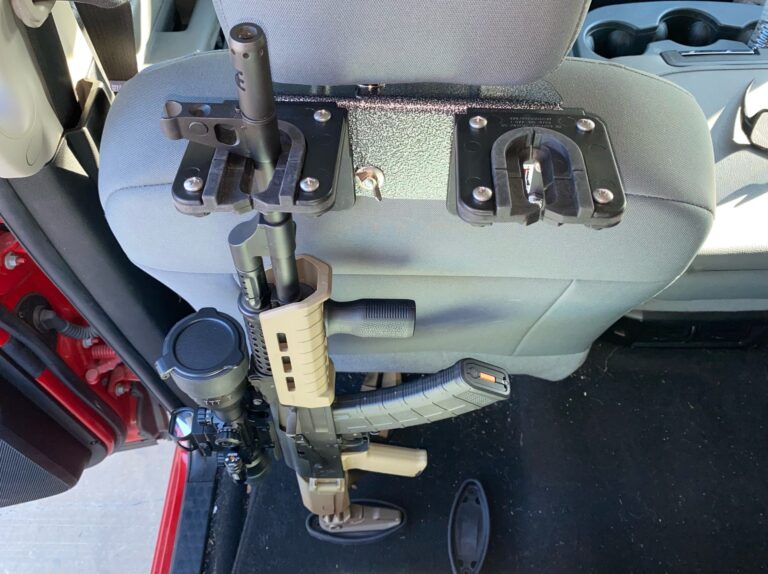 Double Head Rest Vehicle Gun Rack