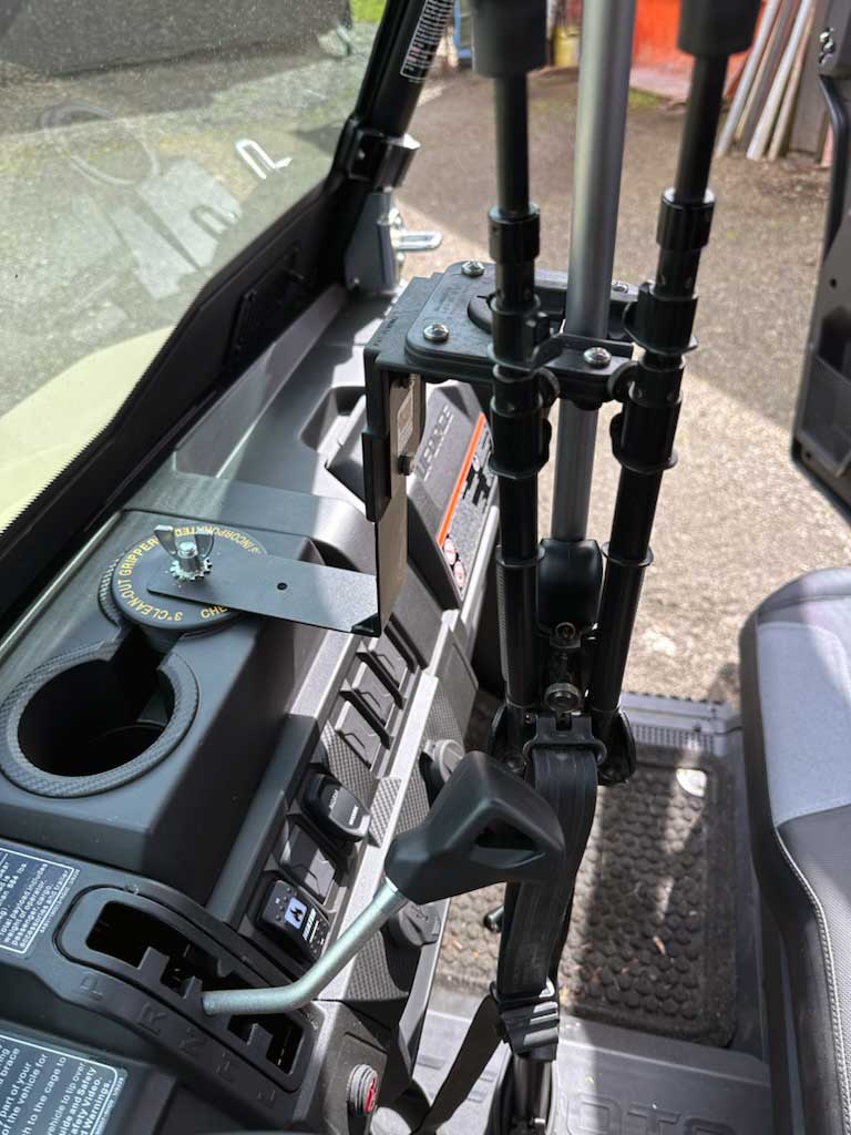 CFMoto Uforce 600 & 100 Series Cup Holder Gun Rack 2 CFMoto Uforce 600 Cup Holder Gun Rack